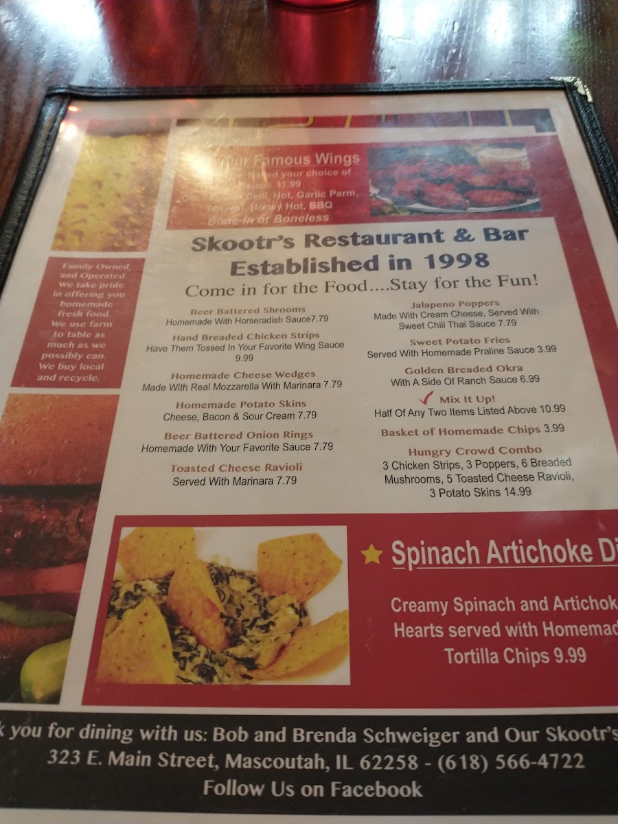 Skootr's Restaurant & Bar Photo Menu 9