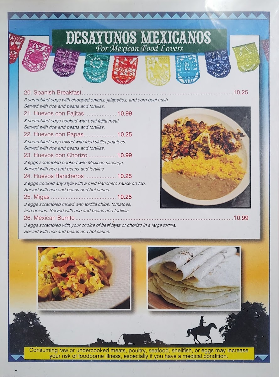 El Presidente Photo Menu 2