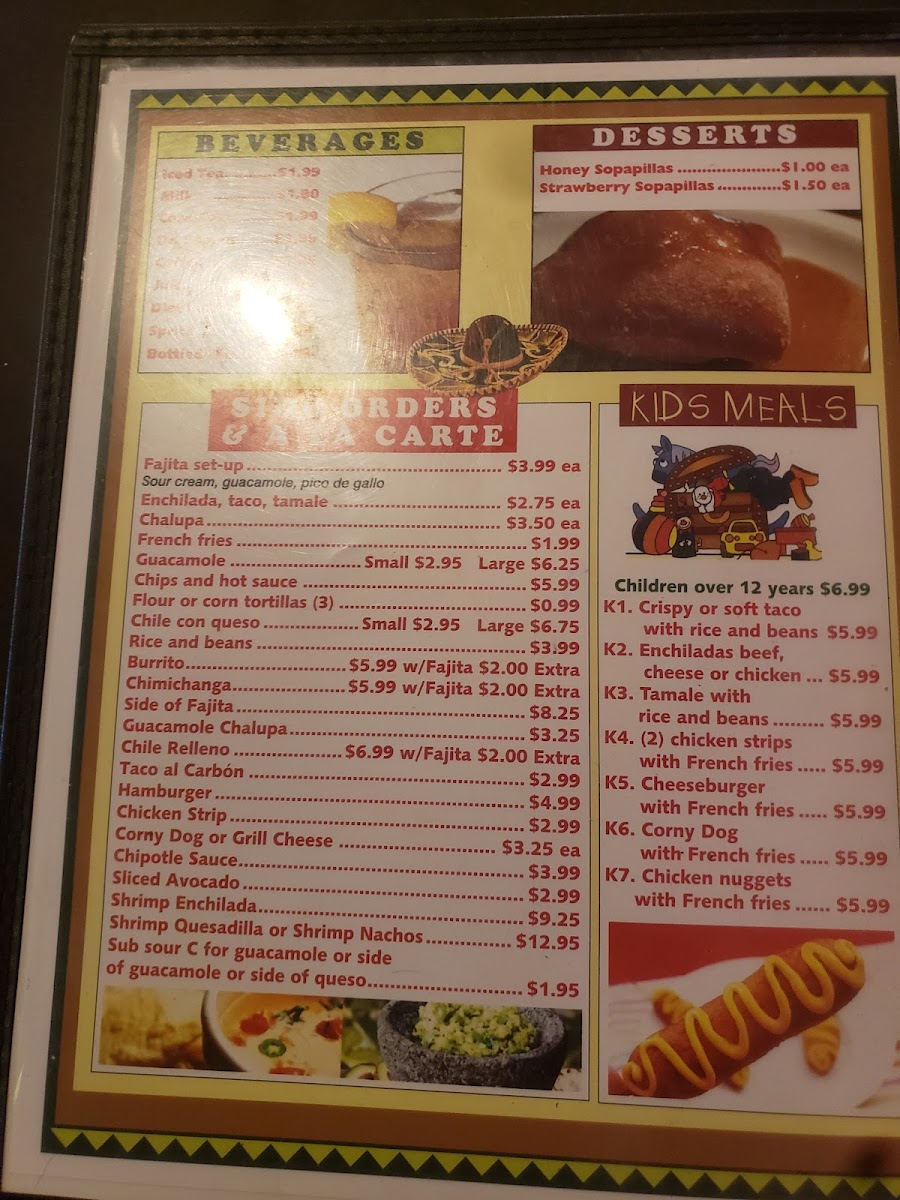 El Presidente Photo Menu 5