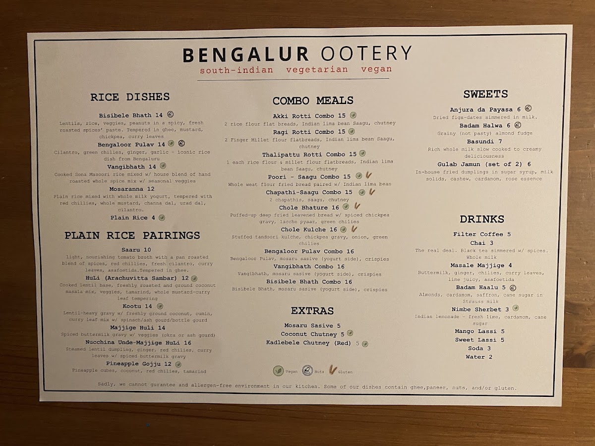 Bengalur Ootery Photo Menu 7