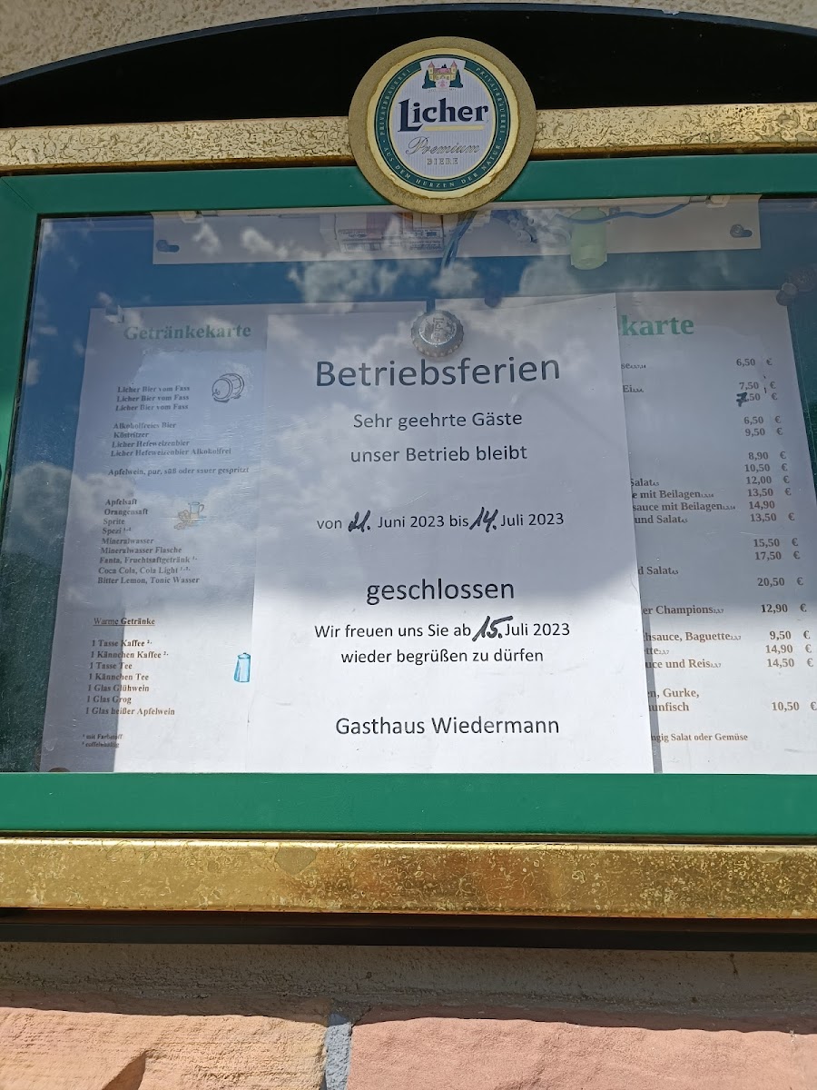 Gasthaus Wiedermann Photo Menu 2