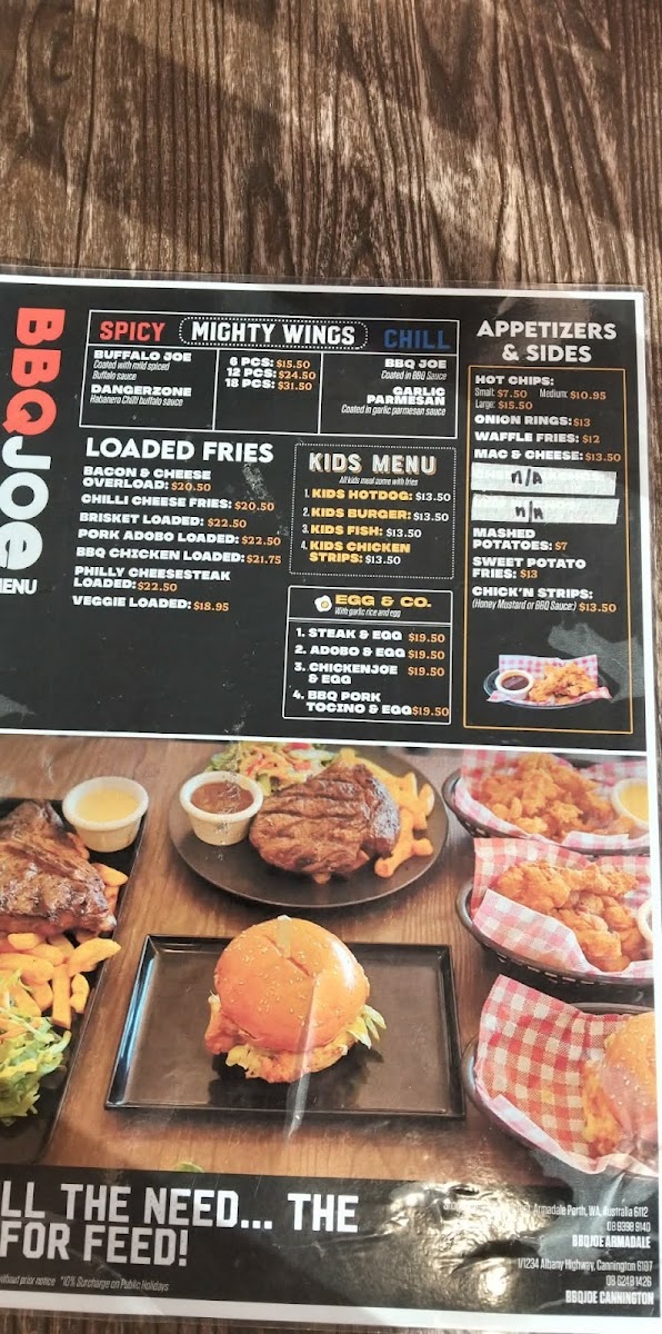 BBQ Joe Cannington Photo Menu 2