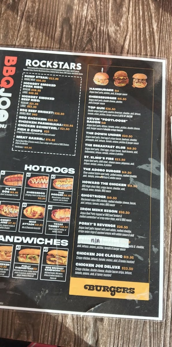 BBQ Joe Cannington Photo Menu 3