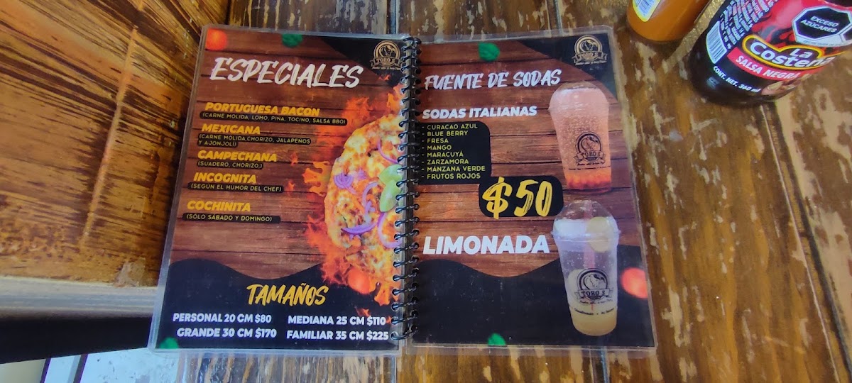 TOROS' PIZZA Photo Menu 2