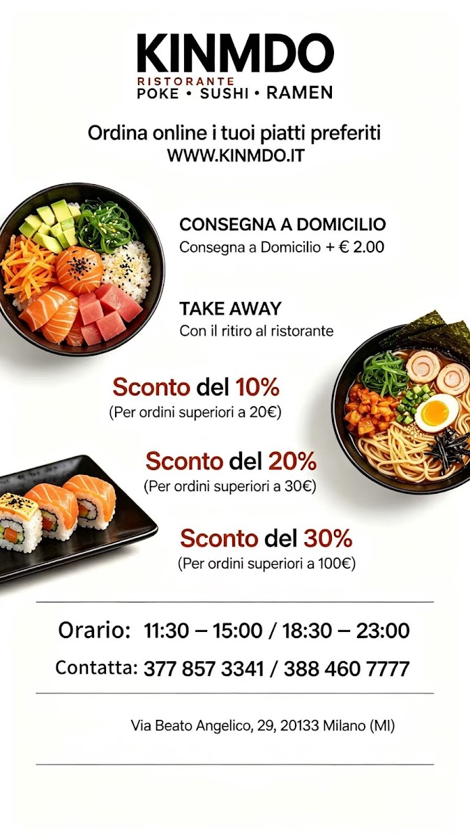 Kinmdo Sushi cinese e giapponese Photo Menu 6