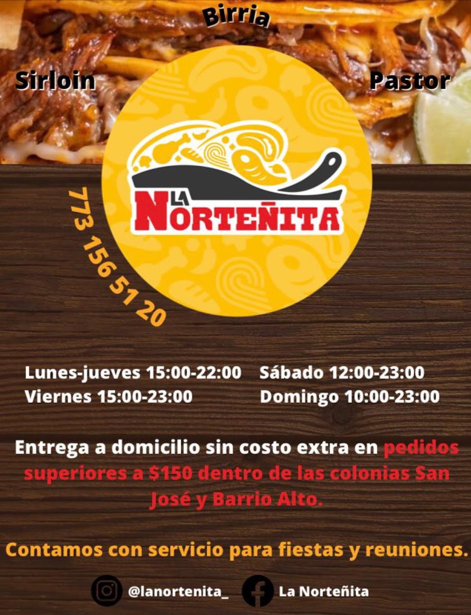 La Norteñita Photo Menu 5