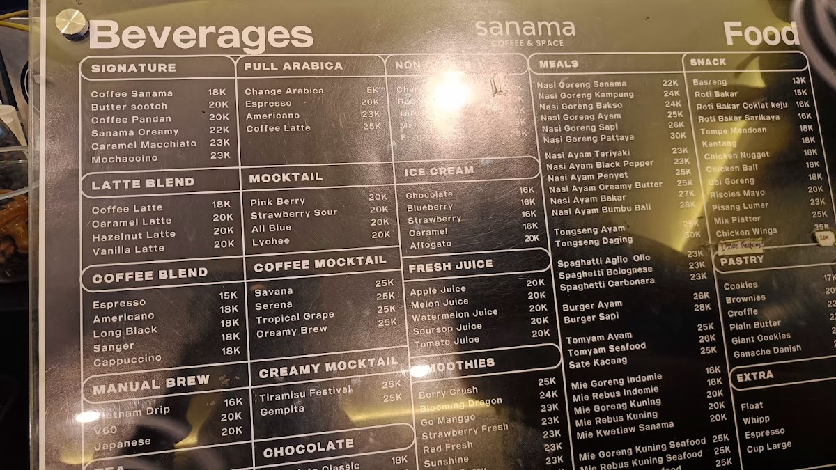 SANAMA COFFEE & SPACE Photo Menu 10