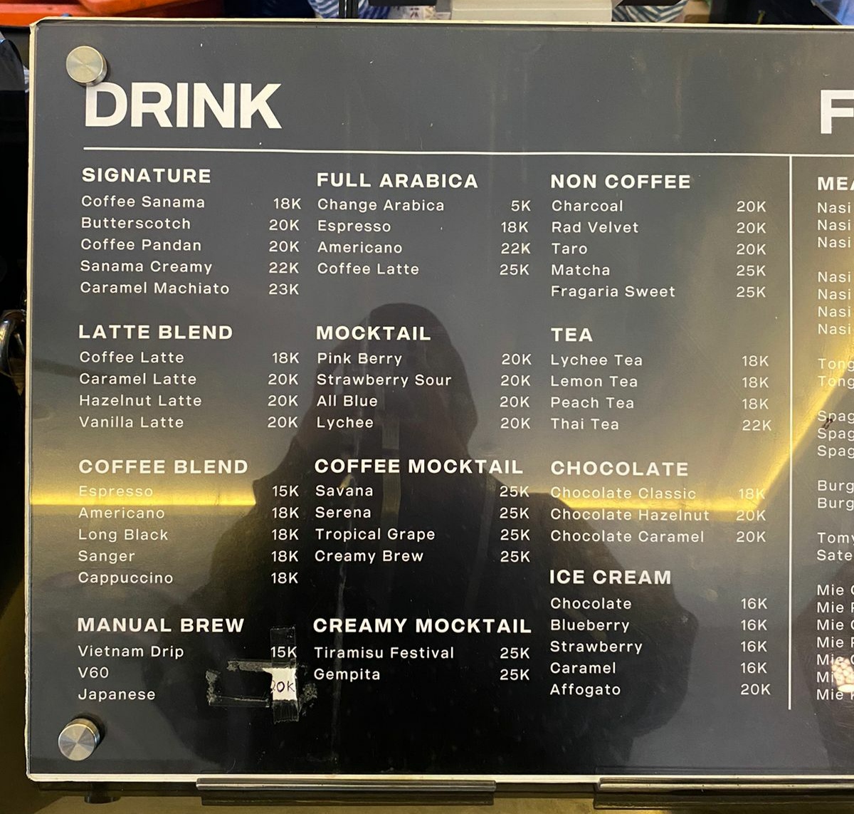 SANAMA COFFEE & SPACE Photo Menu 2