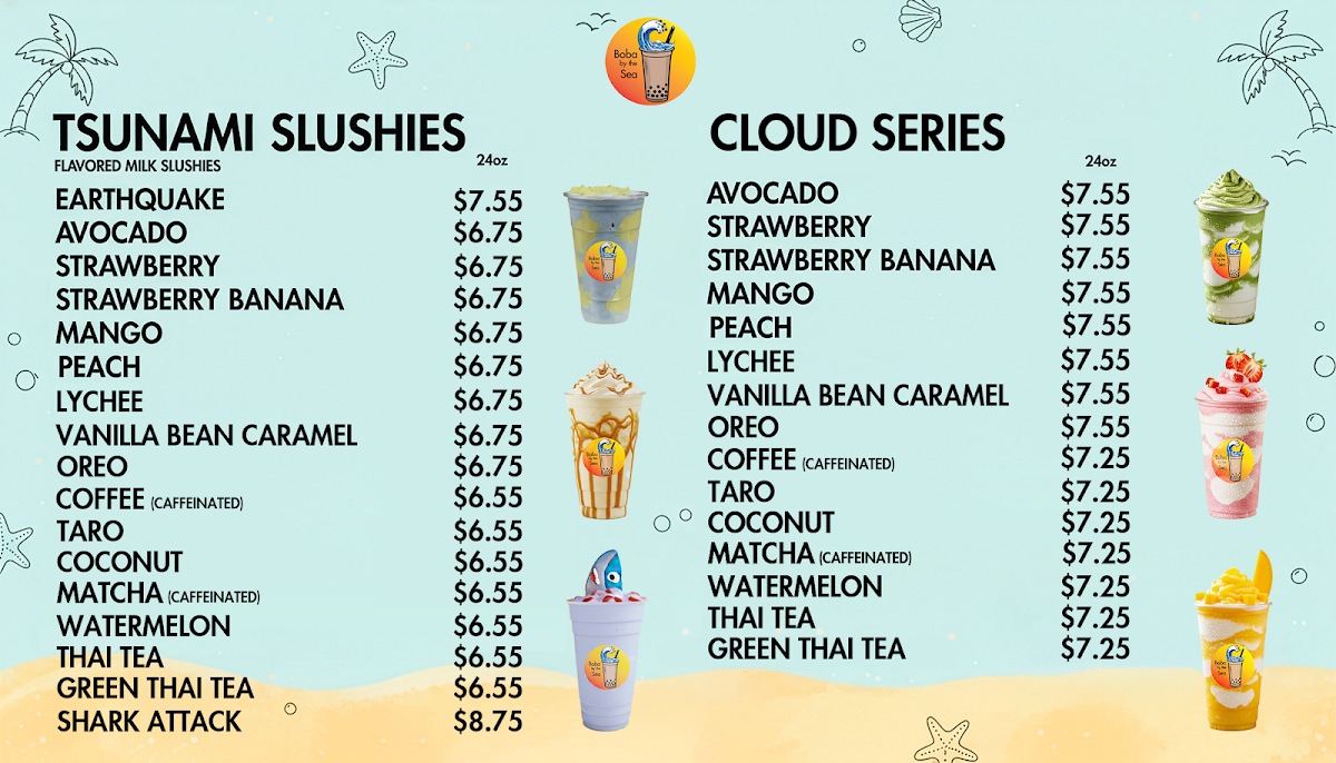Boba by the Sea Photo Menu 2