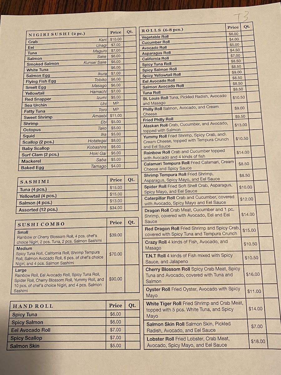 Sushi & K Grill Photo Menu 1