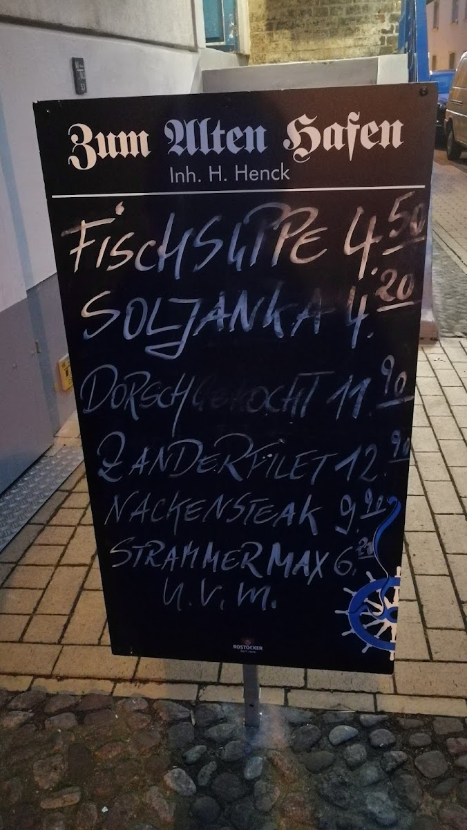 Zum Alten Hafen Photo Menu 1
