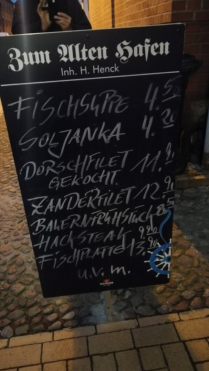 Zum Alten Hafen Photo Menu 2