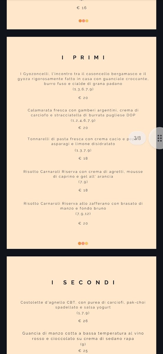GiustoCosì Photo Menu 1