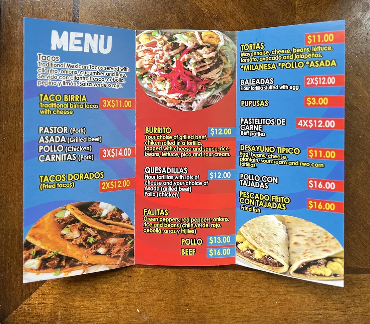 Express Latino Photo Menu 1