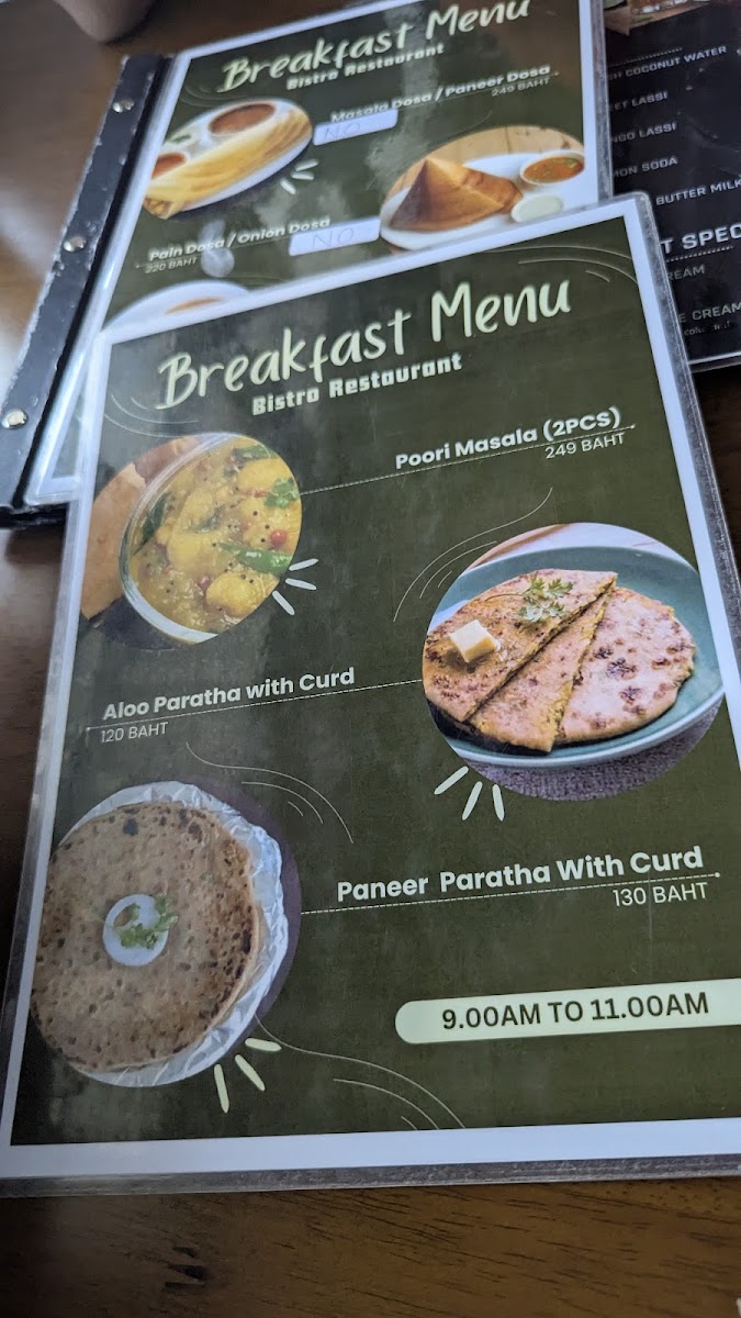 G bistro airport indian restaurant Phuket Photo Menu 3