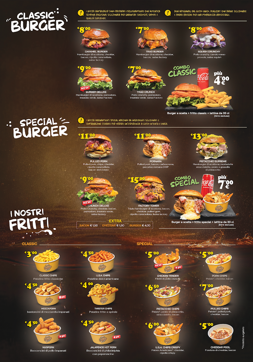 Factory food porn Photo Menu 1