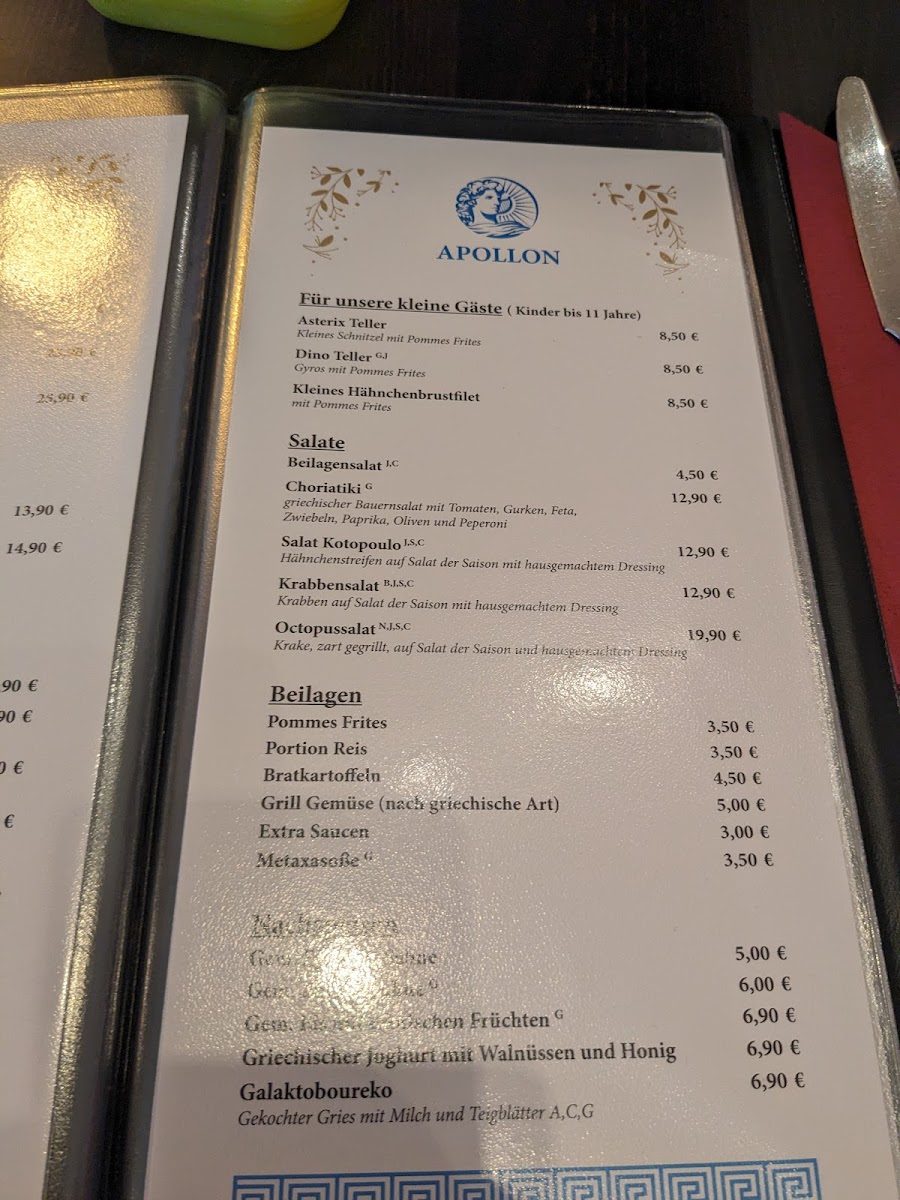 Restaurant Apollon Photo Menu 2