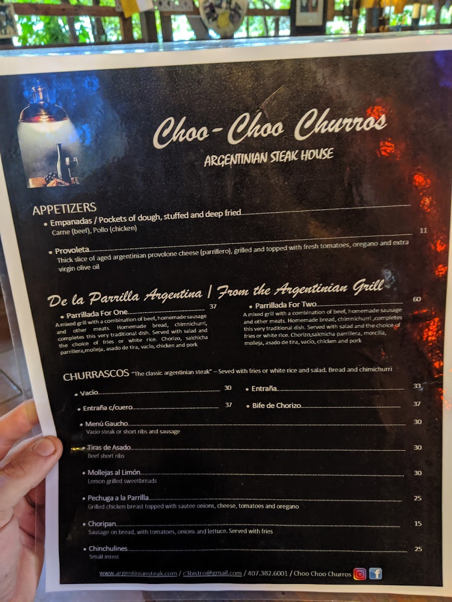 Argentinean Steak House Photo Menu 1