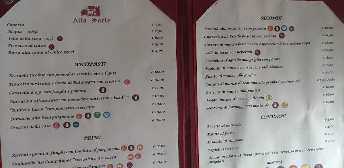 Antica Osteria alla Sorte Photo Menu 6