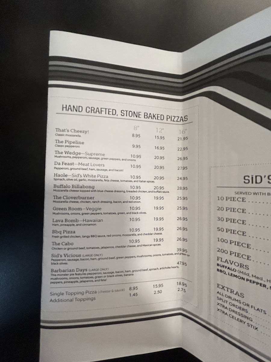 Sid's Pizza - Alpharetta Photo Menu 2