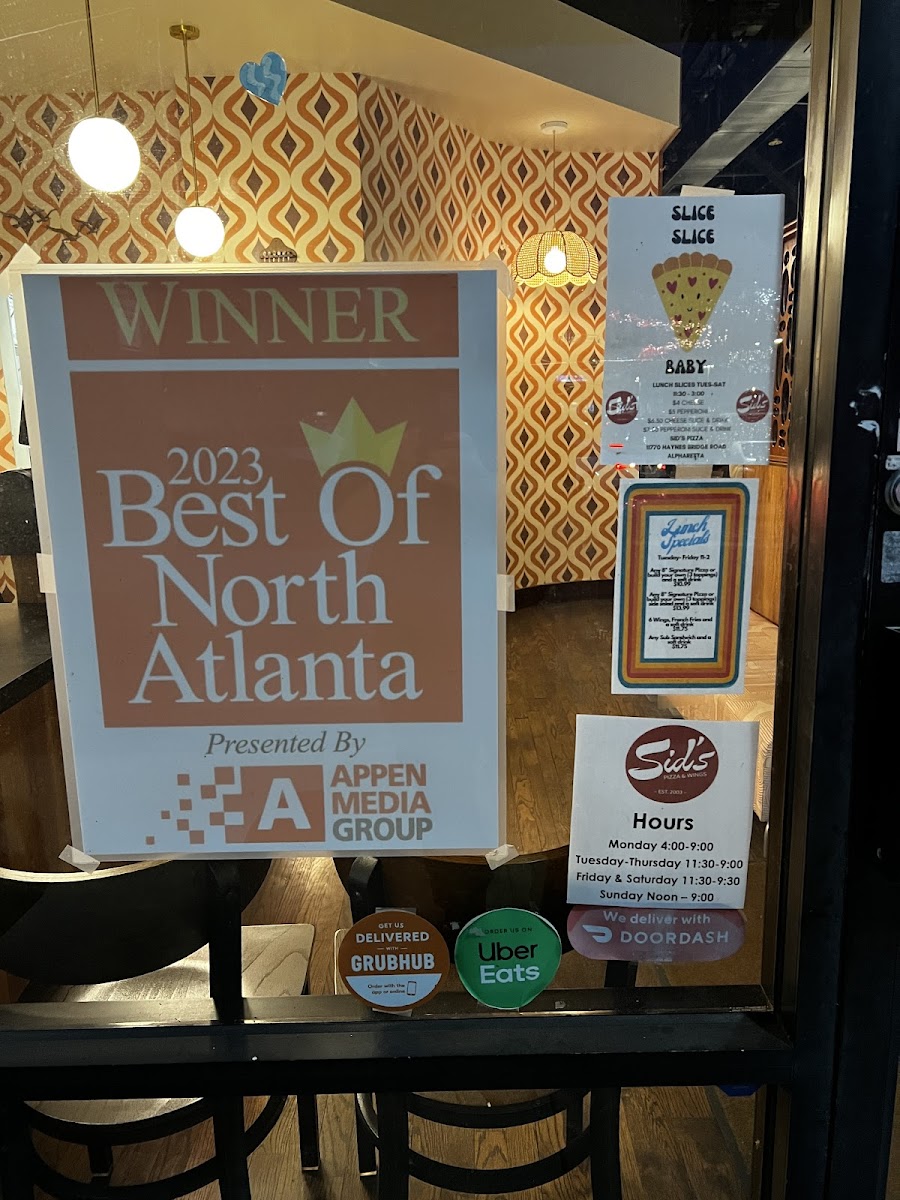 Sid's Pizza - Alpharetta Photo Menu 5