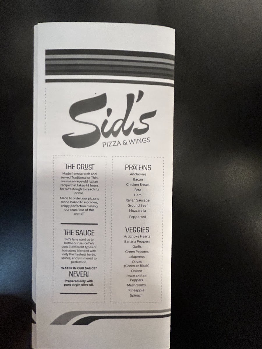 Sid's Pizza - Alpharetta Photo Menu 6