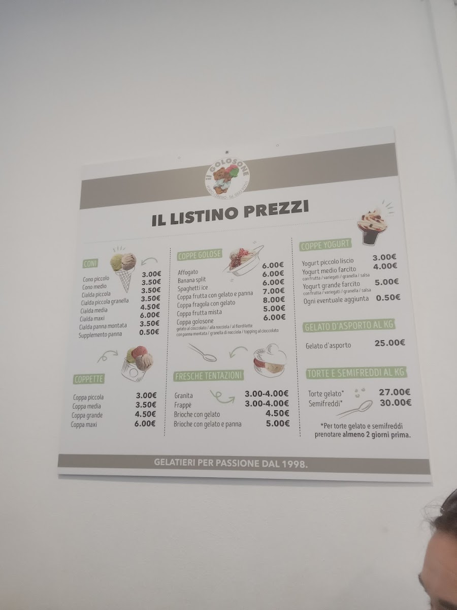 Gelateria Il Golosone Photo Menu 1