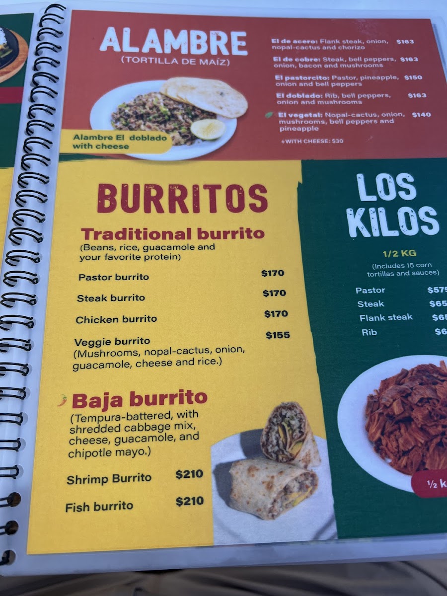 Los Chachalacos Photo Menu 2