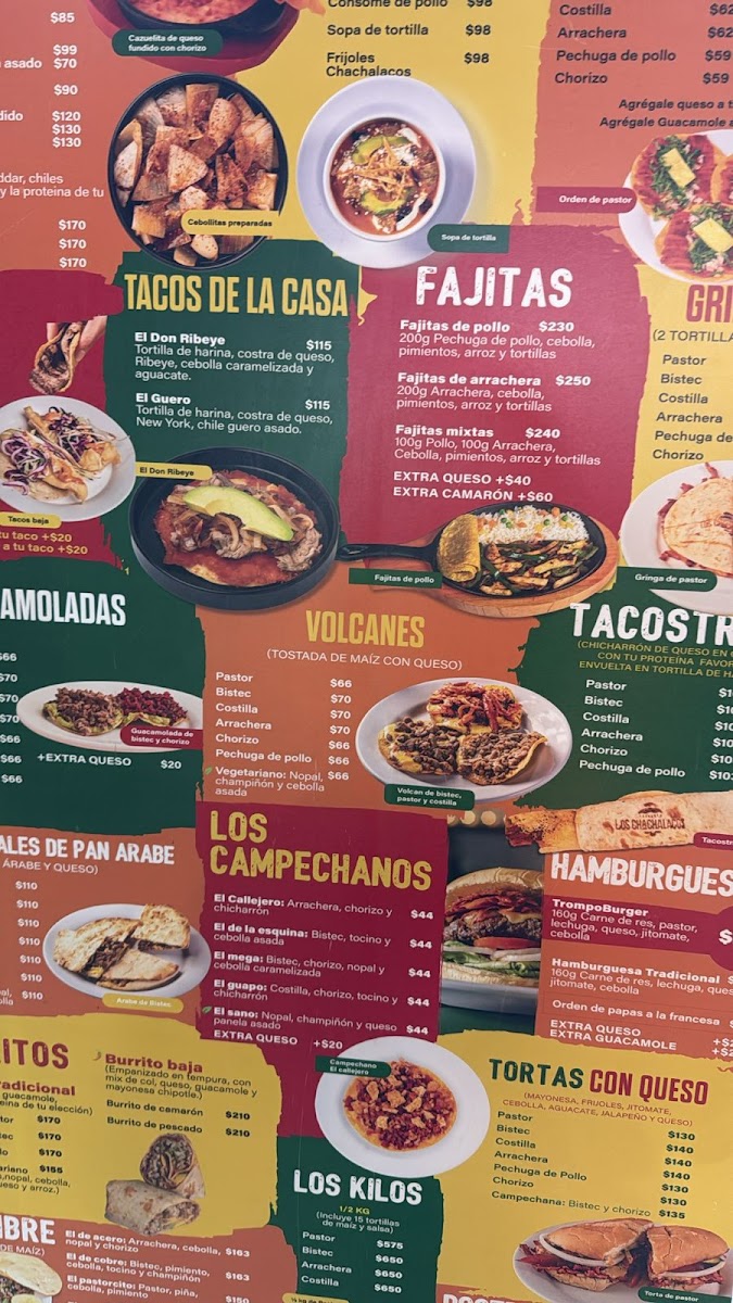 Los Chachalacos Photo Menu 3