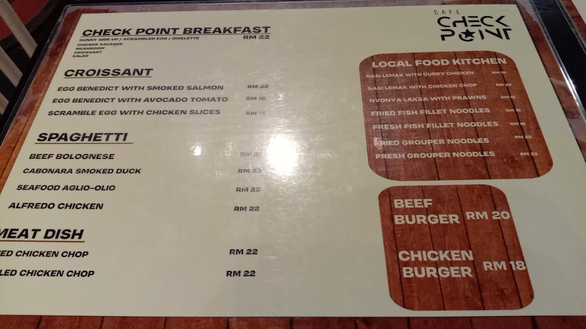 Check Point Setapak Cafe Photo Menu 1