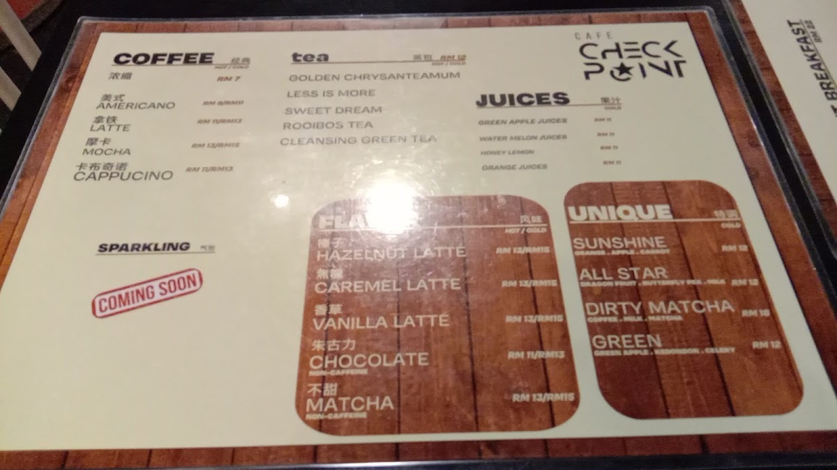 Check Point Setapak Cafe Photo Menu 4