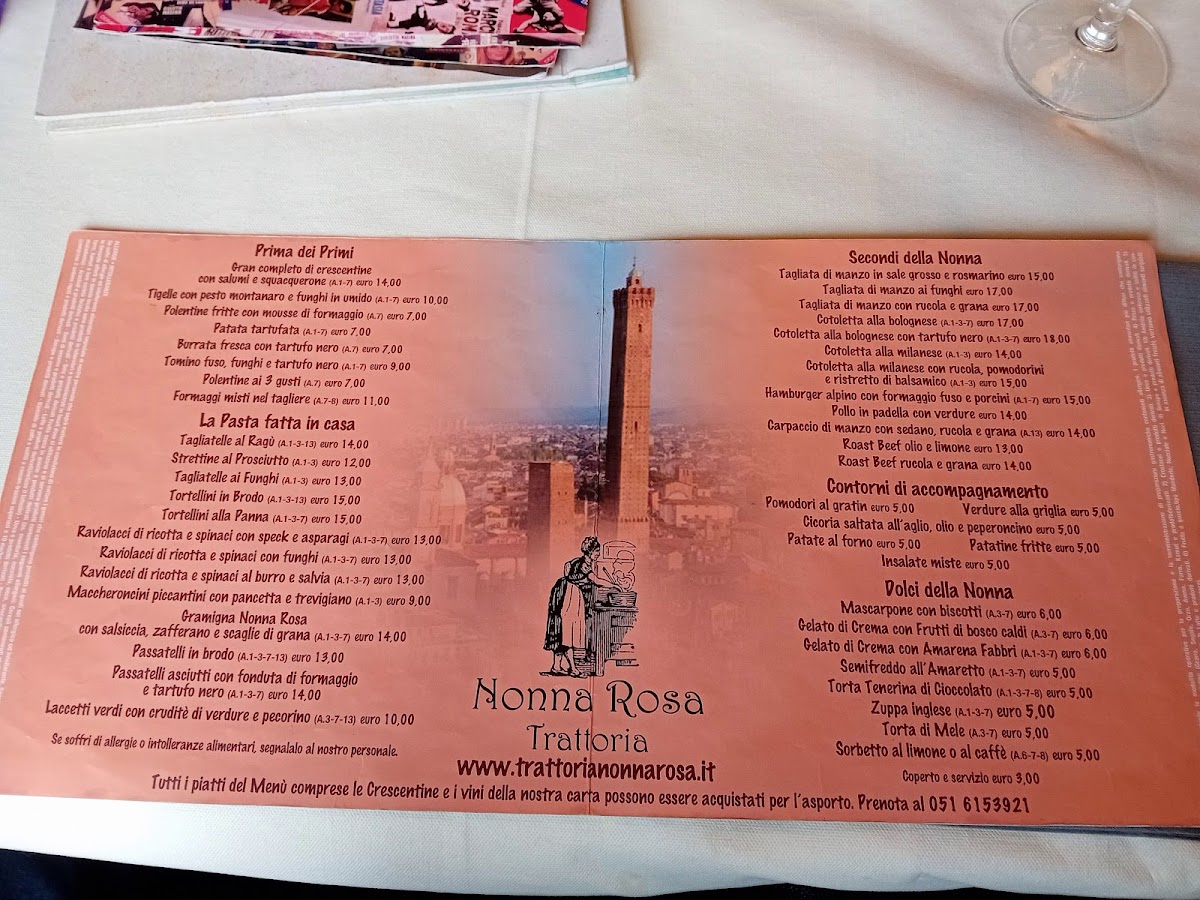 Trattoria Nonna Rosa Photo Menu 1