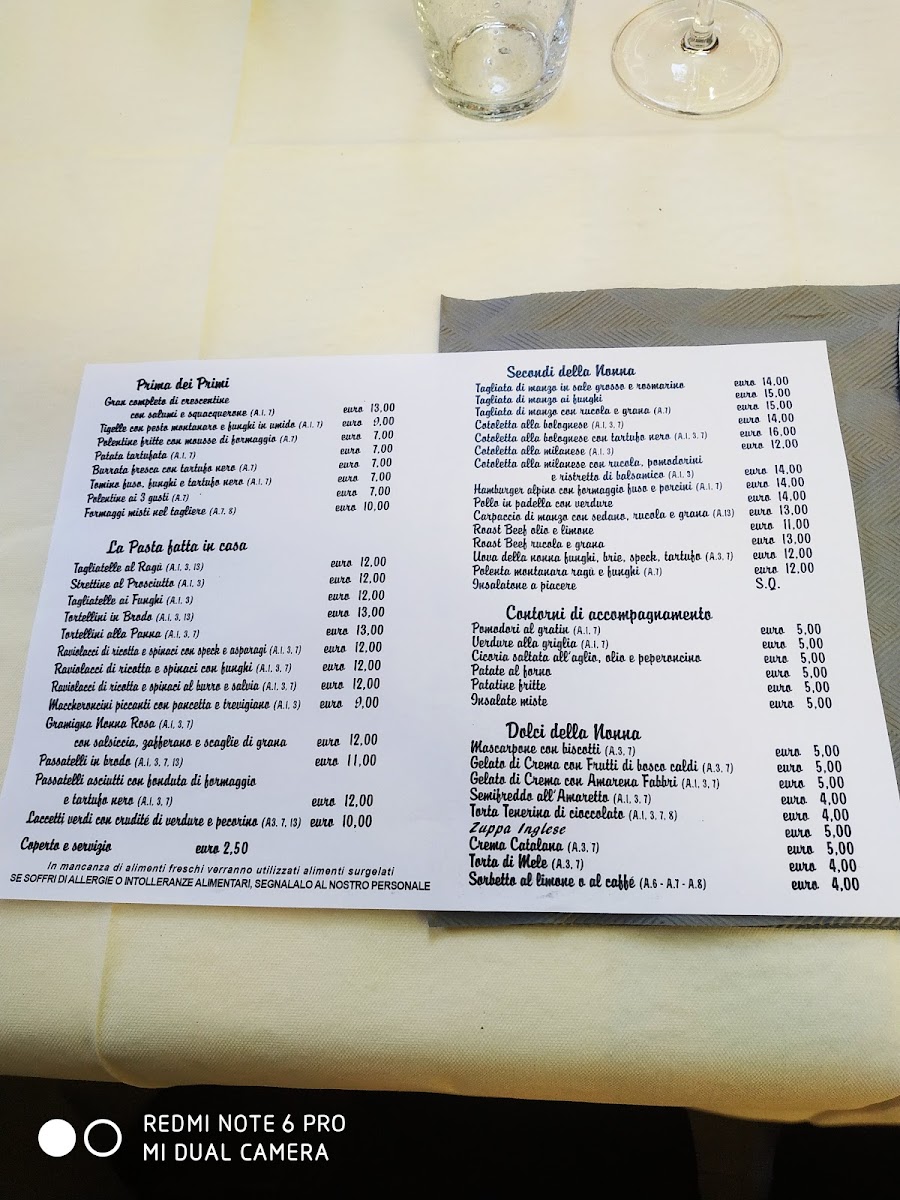Trattoria Nonna Rosa Photo Menu 10
