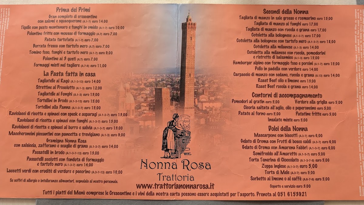 Trattoria Nonna Rosa Photo Menu 2
