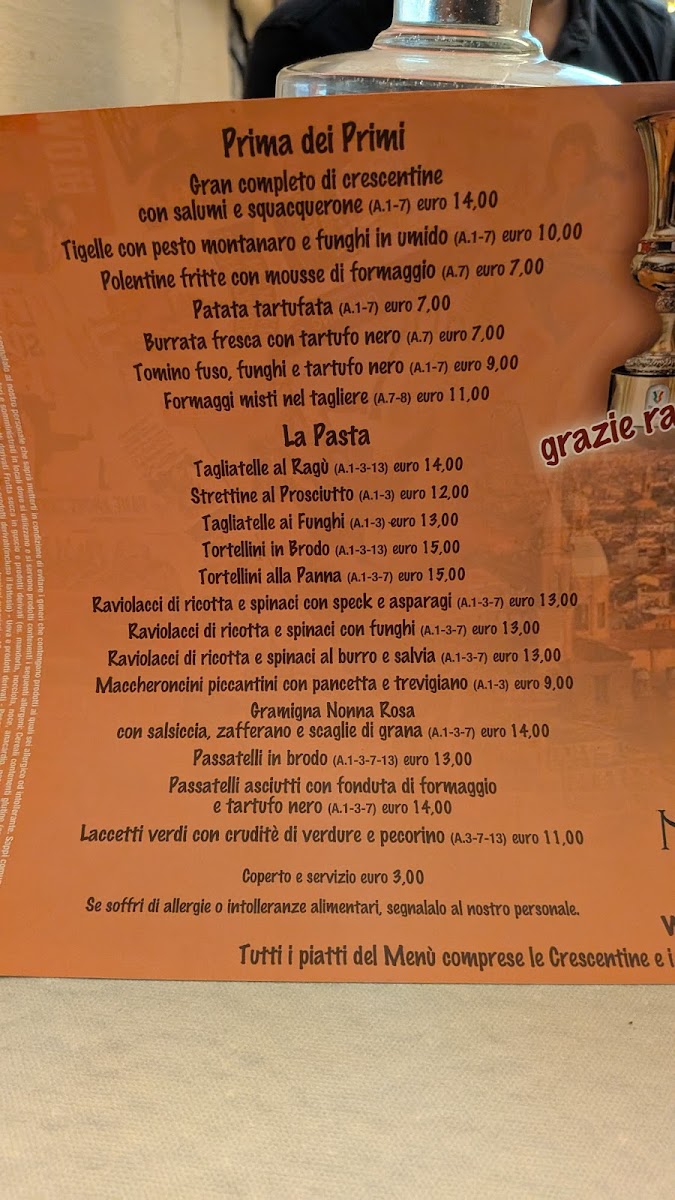 Trattoria Nonna Rosa Photo Menu 7