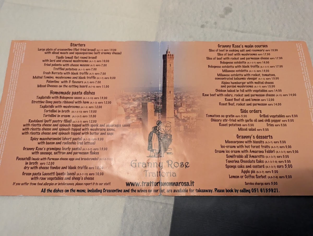 Trattoria Nonna Rosa Photo Menu 9