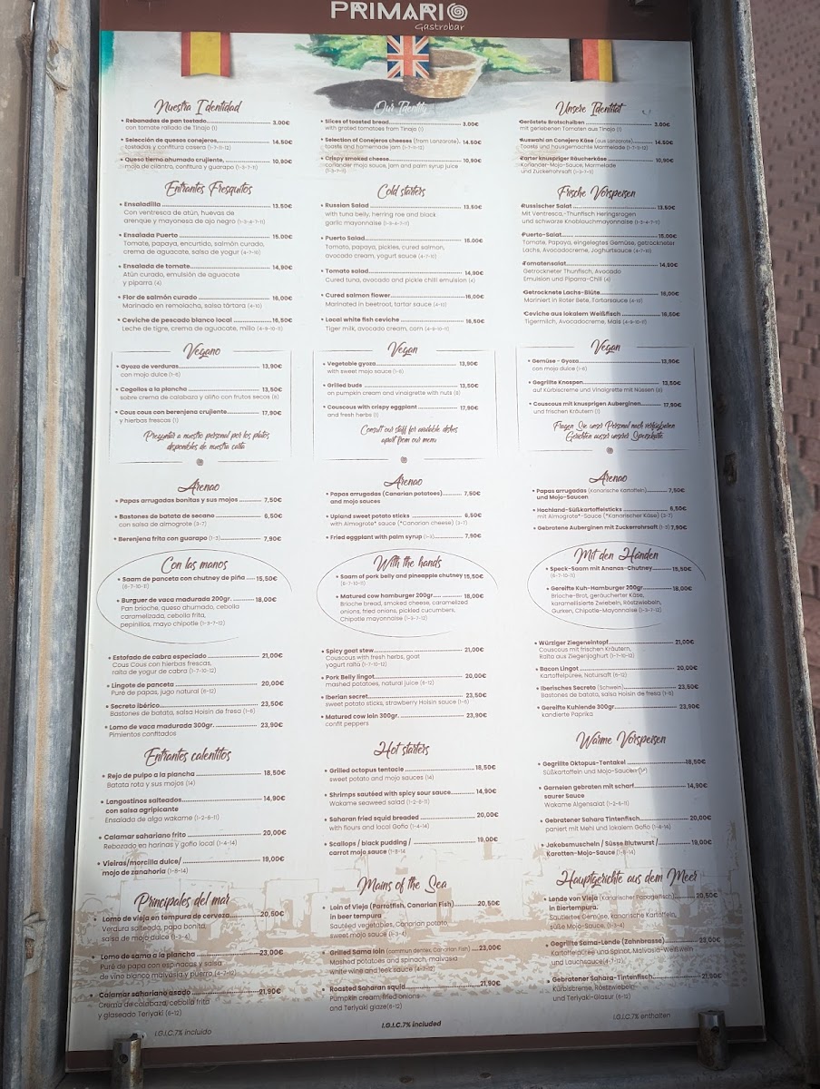 Primario Gastrobar Photo Menu 3
