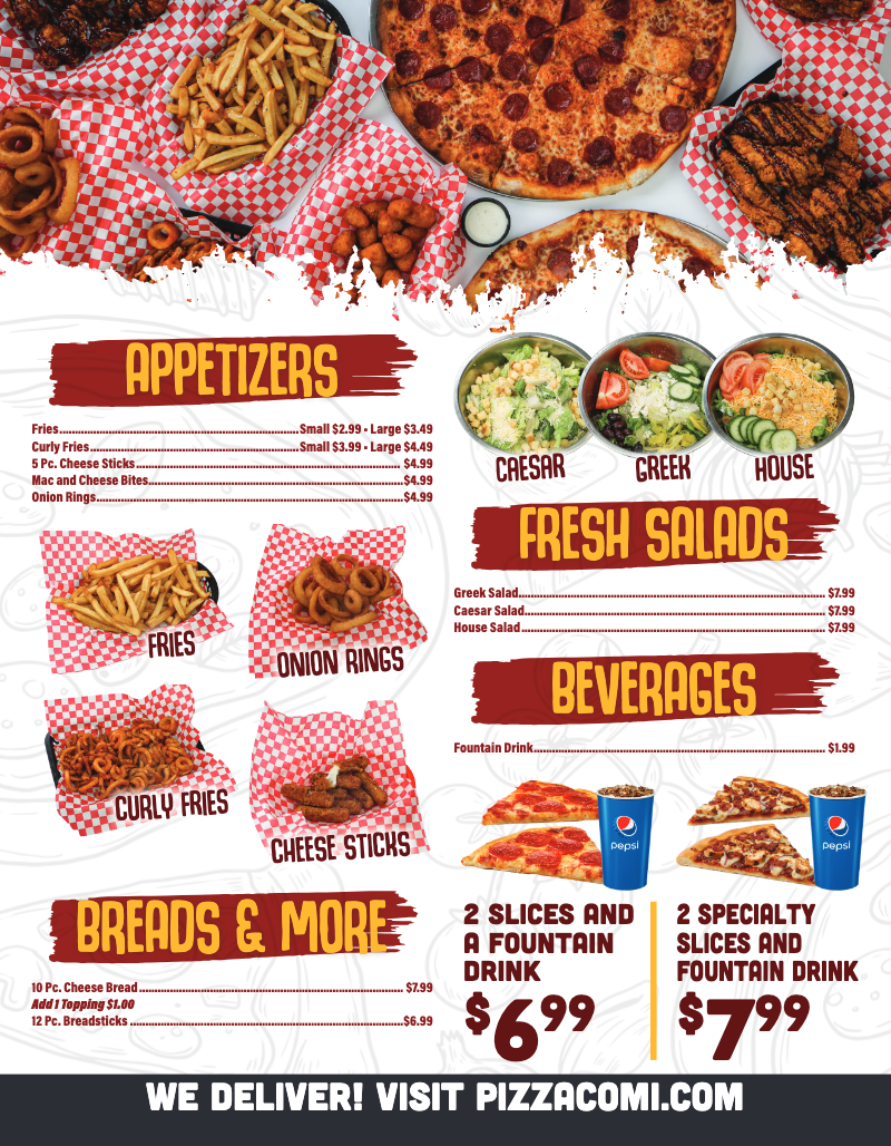 Pizza Co. Photo Menu 2