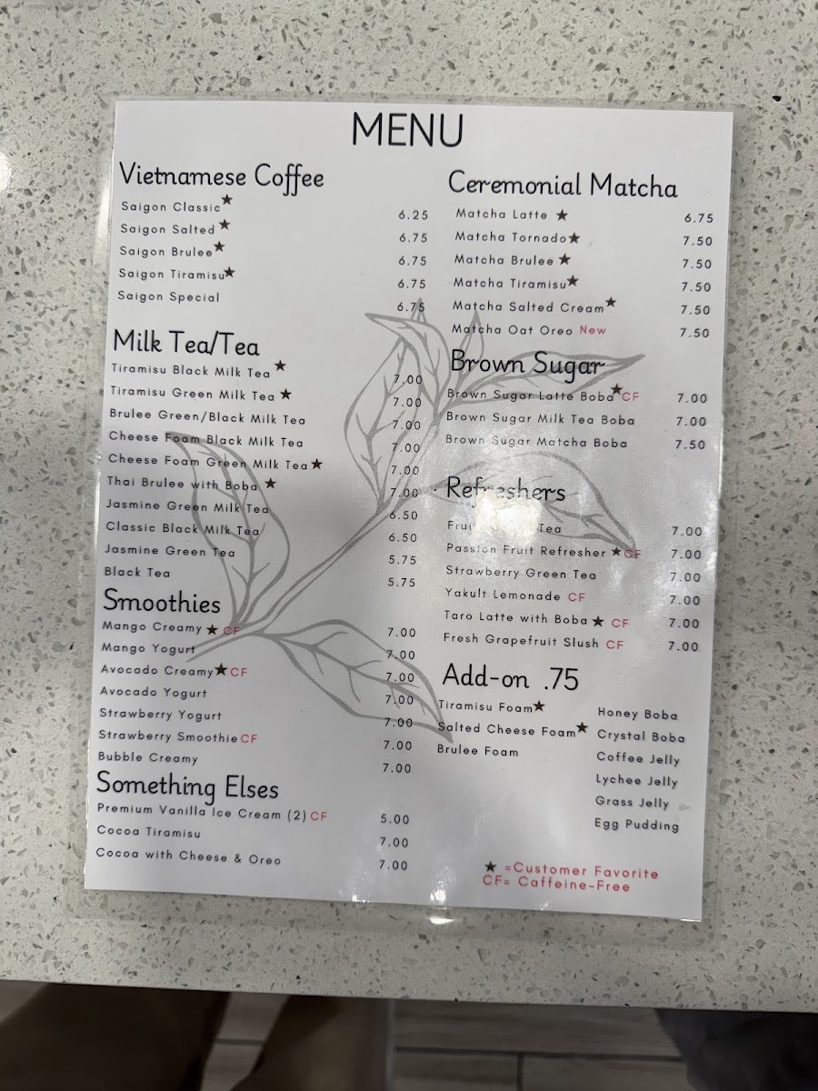 September Coffee House Photo Menu 2