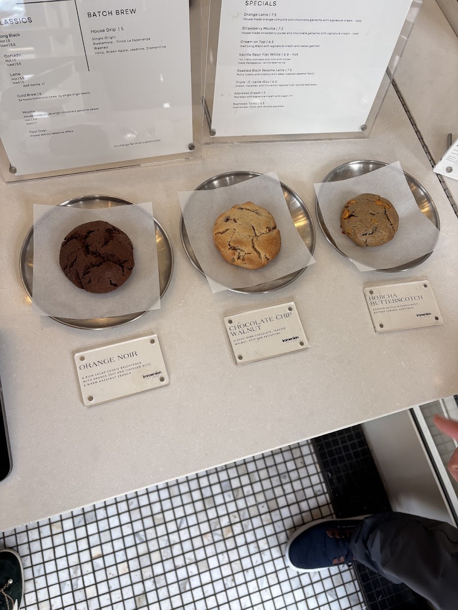 Immersion Coffee Photo Menu 1