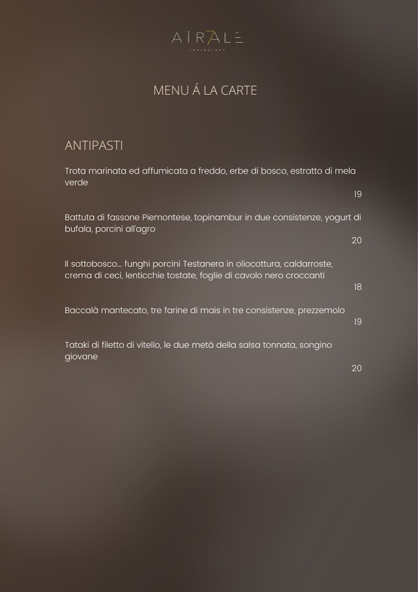 Airale 7 Photo Menu 1