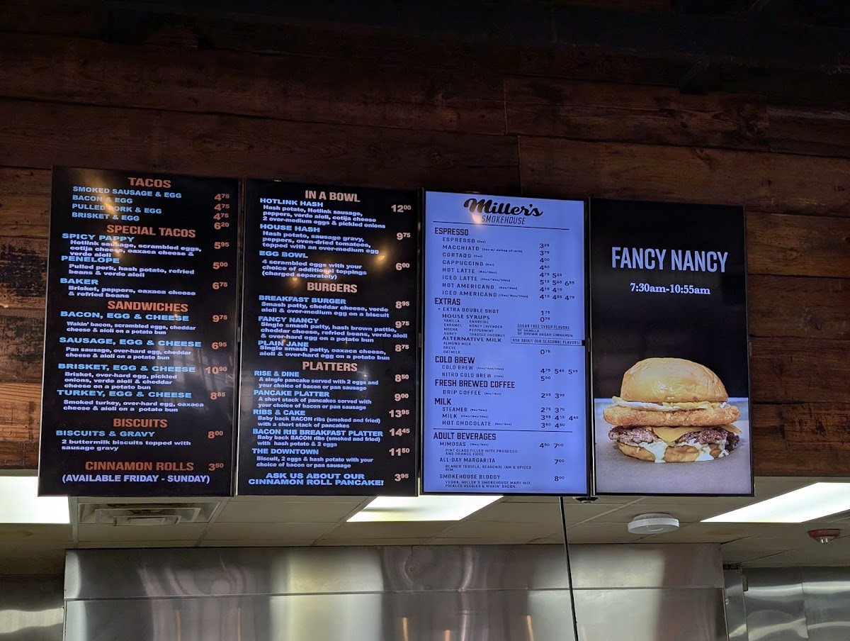 Miller's Smokehouse Photo Menu 2