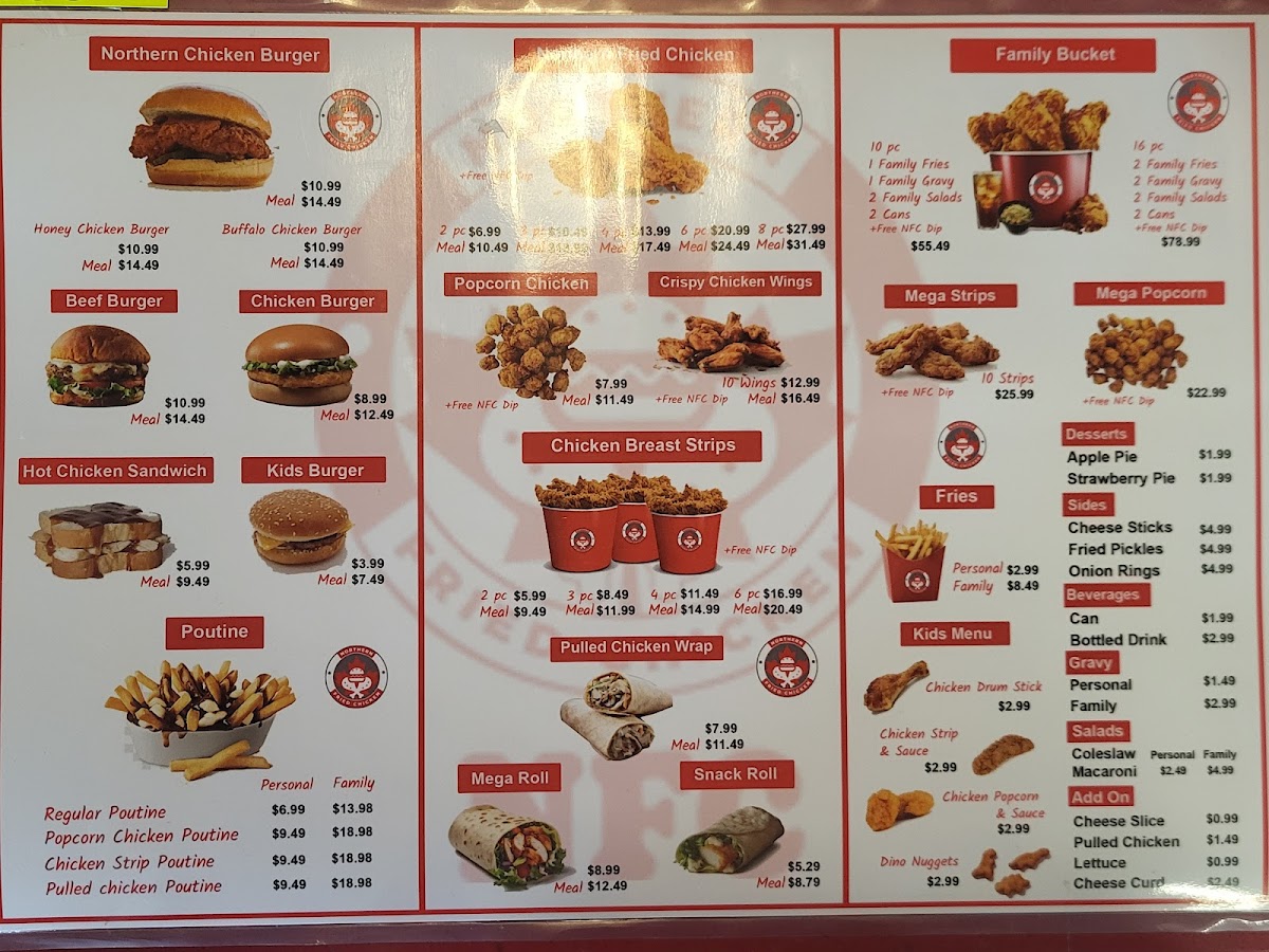 Northern Fried Chicken Photo Menu 1
