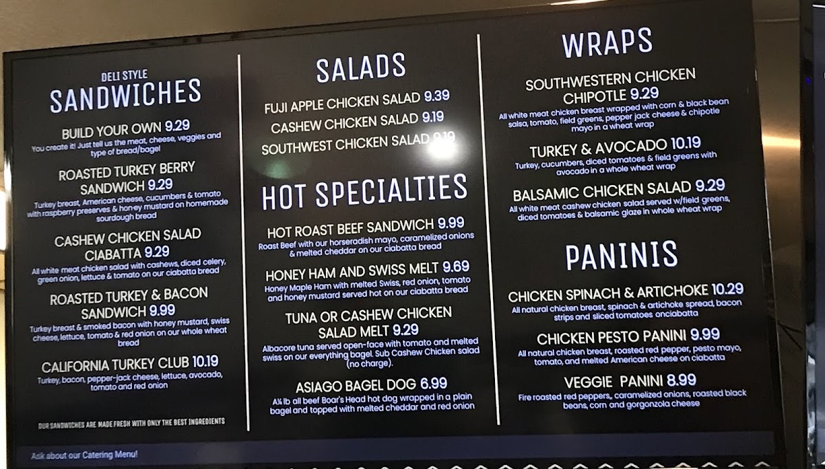 Bagel Boys Cafe - Haynes Bridge Photo Menu 1