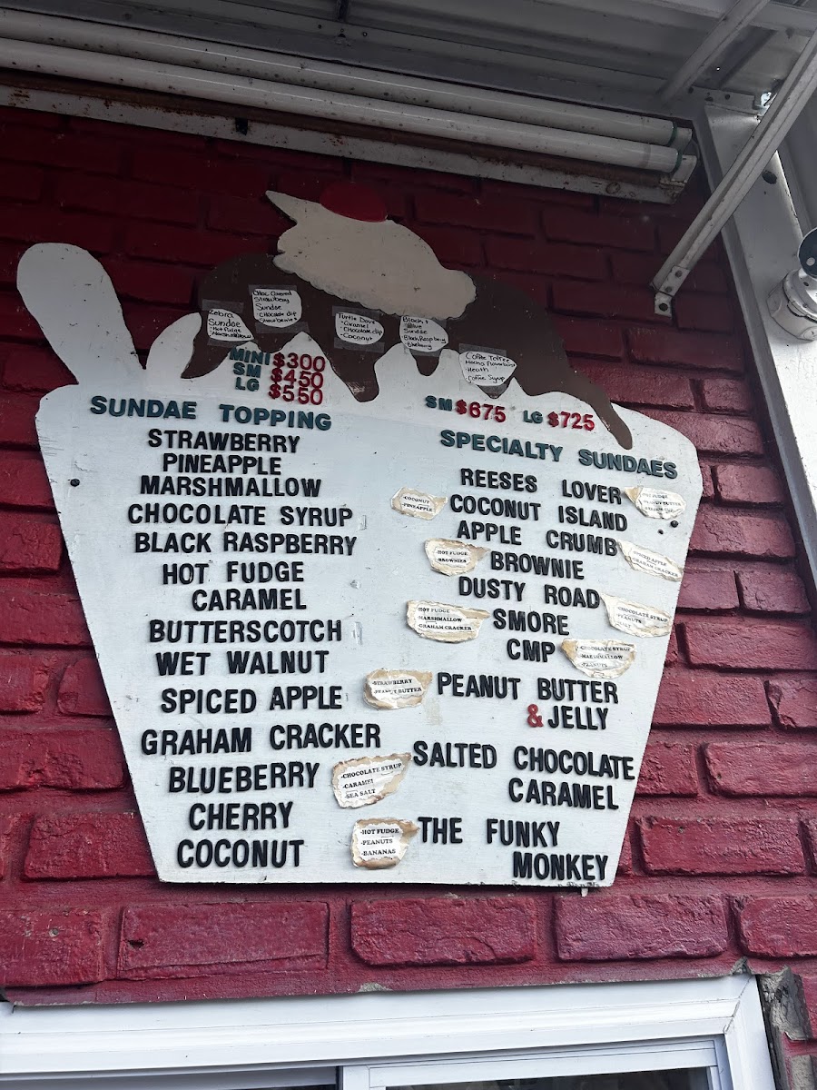 Gravity Ice Cream Photo Menu 1