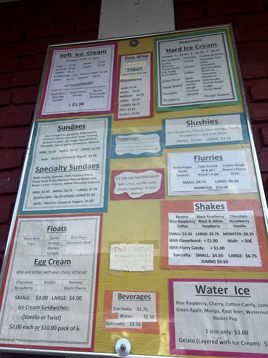 Gravity Ice Cream Photo Menu 4