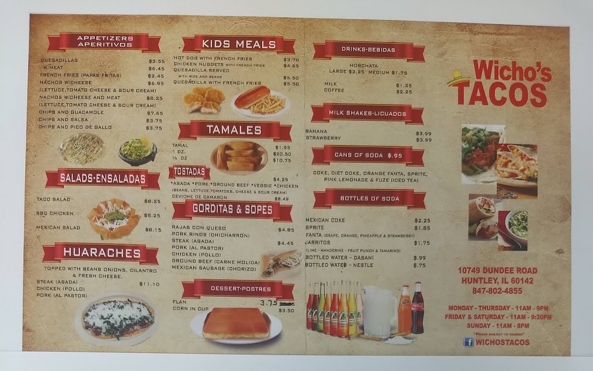 Mary's Tacos Photo Menu 10