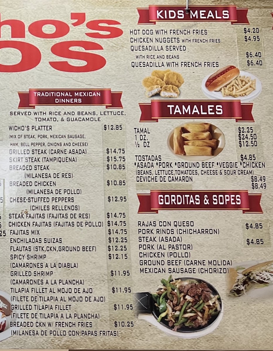 Mary's Tacos Photo Menu 3