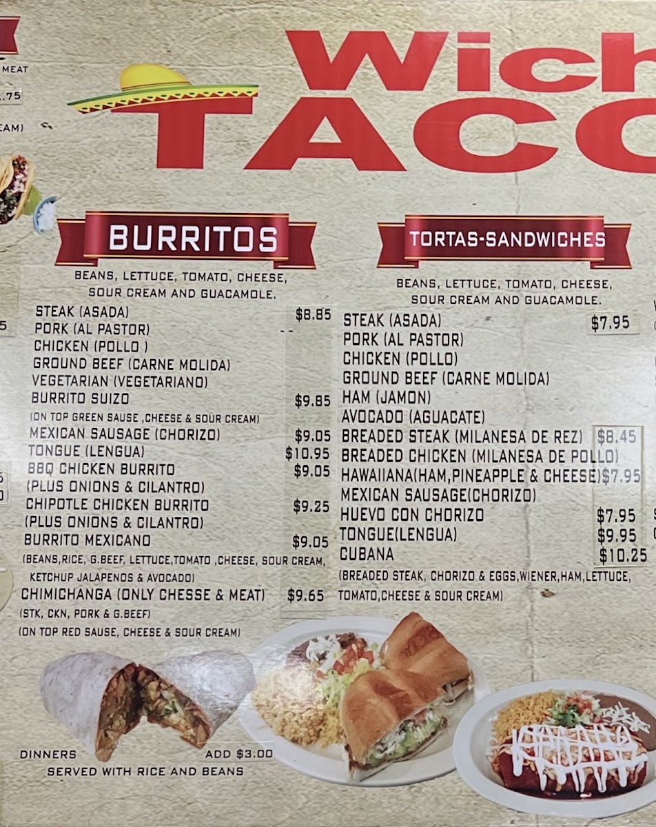 Mary's Tacos Photo Menu 5