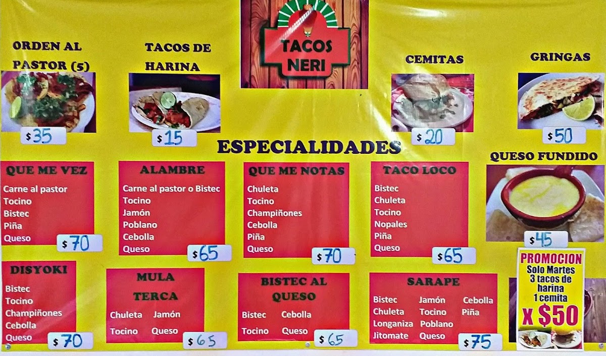 Tacos Neri Photo Menu 1